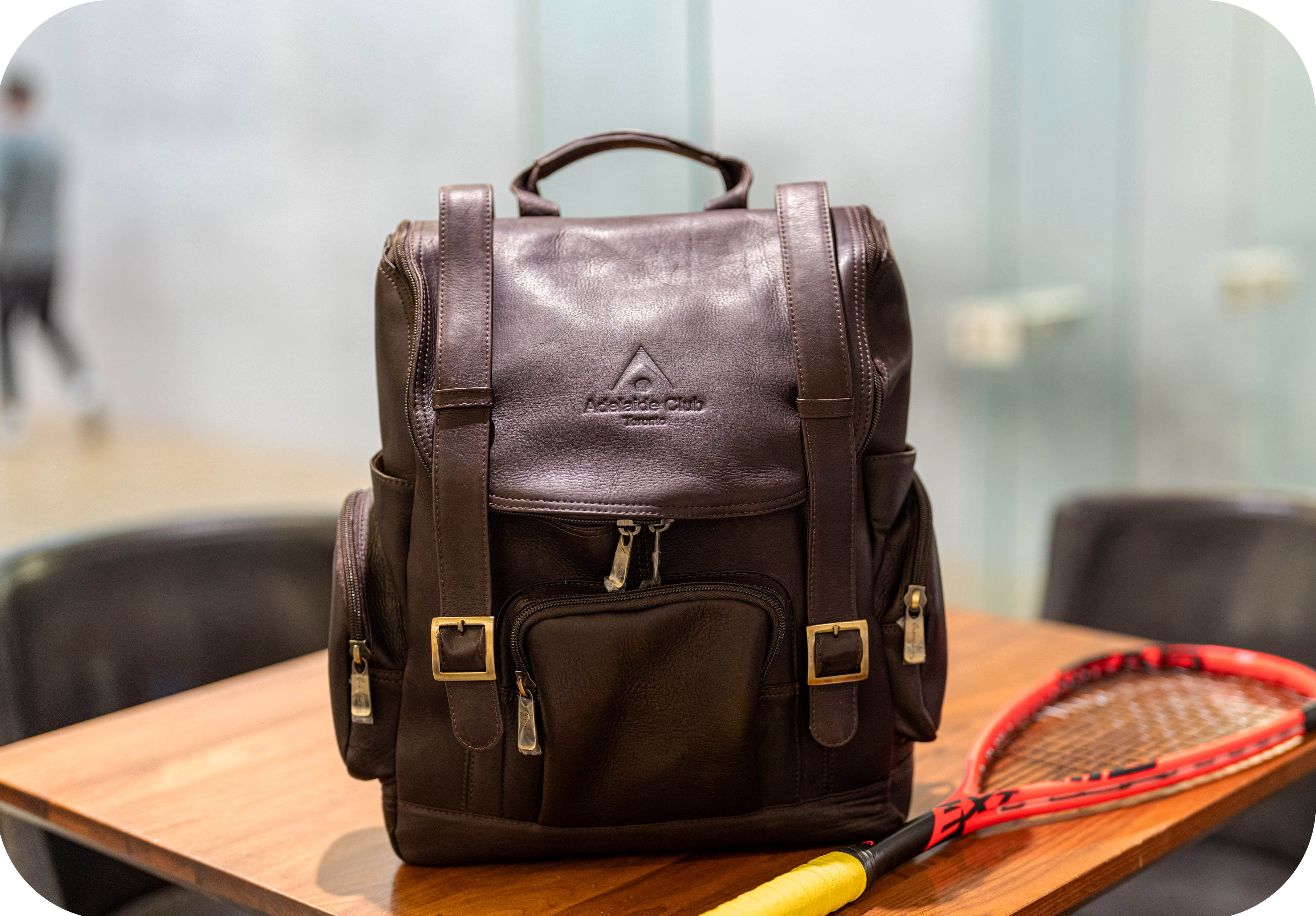 Leather Adelaide Club weekender bag