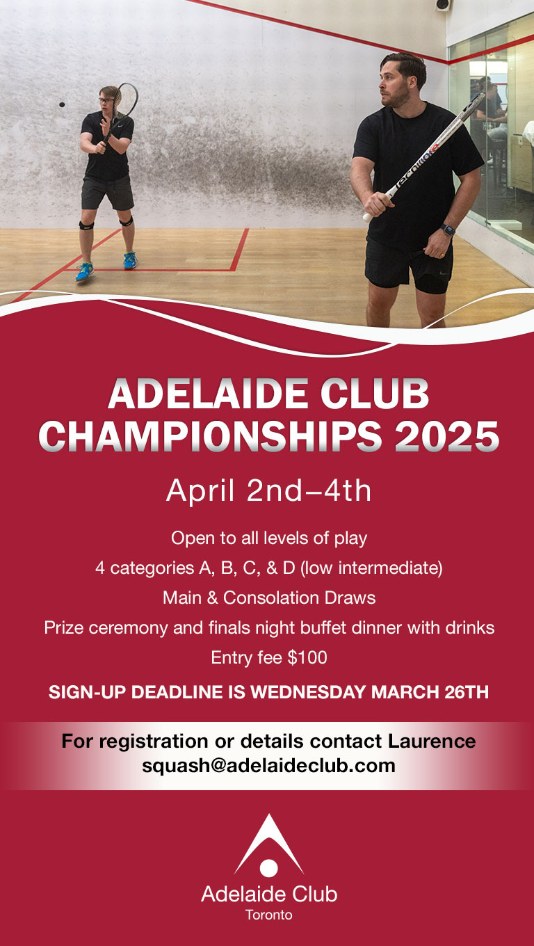 Adelaide Club Championships - April 2-4, 2025